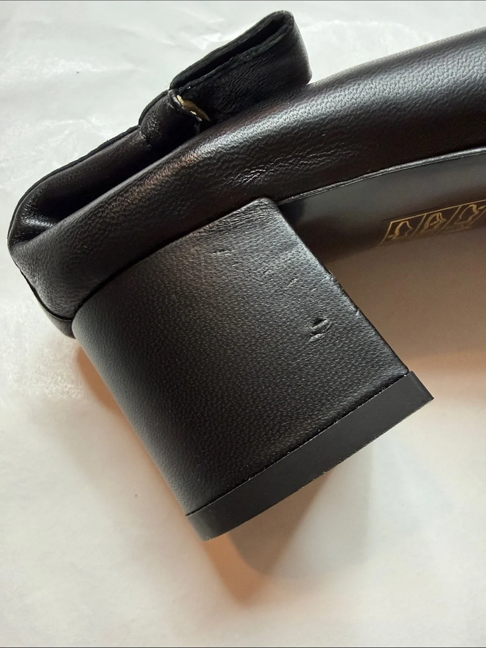Everlane The Day Heel Black Leather Shoes Size 7.5 Minimal Classic NWOB Chic - Picture 8 of 9